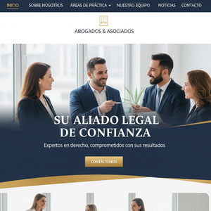 Página web profesional para un moderno estudio de abogados