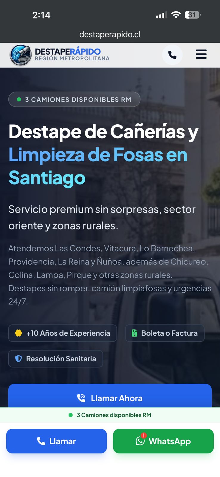 Ejemplo de página web